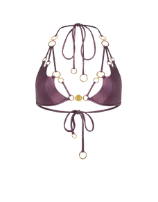 Davine Bikini Top Plum/Gold | Agent Provocateur