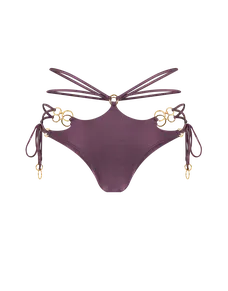 Davine Bikini Bottom Plum/Gold | Agent Provocateur