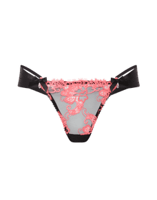 Dioni Thong Black/Neon Pink | Agent Provocateur