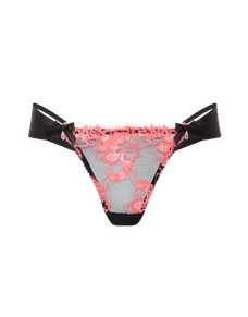 Dioni Thong Black/Neon Pink | Agent Provocateur