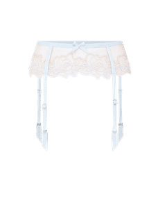 Lindie Suspender Baby Blue/Sand | Agent Provocateur