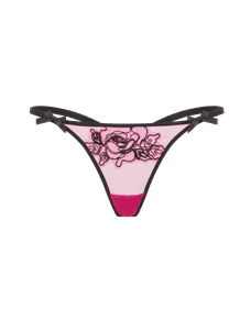 Lindie Trixie Thong Fuchsia/Black | Agent Provocateur