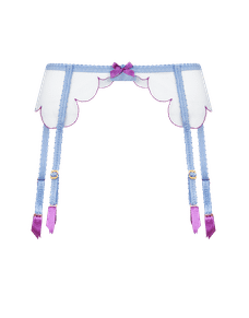 Lorna Suspender Blue/Amethyst | Agent Provocateur