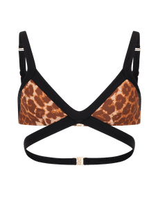 Mazzy Bikini Top Leopard | Agent Provocateur