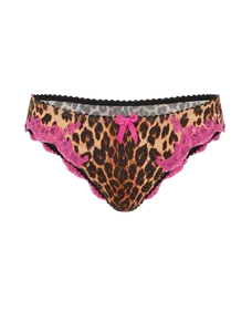 Molly Full Brief Leopard/Fuchsia | Agent Provocateur