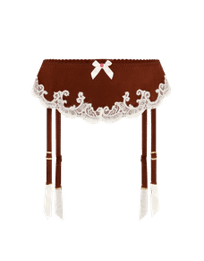 Molly Suspender Brown/Ivory | Agent Provocateur