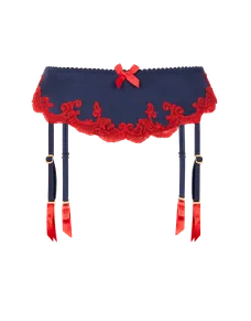 Molly Suspender Navy/Red | Agent Provocateur