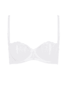 Rozlyn Balconette Underwired Bra White | Agent Provocateur