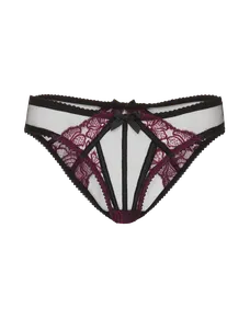 Rozlyn Ouvert Plum/Black | Agent Provocateur