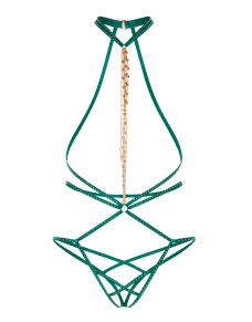 Rubi Playsuit Jade Green | Agent Provocateur