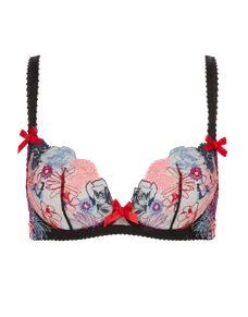 Zuri Plunge Underwired Bra Black | Agent Provocateur