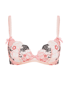 Zuri Plunge Underwired Bra Pink | Agent Provocateur