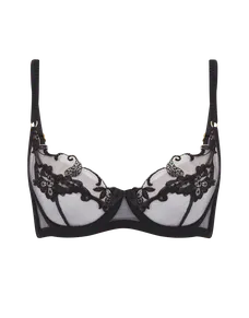 Mirabelle Balconette Underwired Bra Black | Agent Provocateur