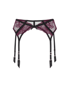 Rozlyn Suspender Plum/Black | Agent Provocateur
