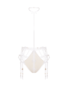 Coletta Playsuit White/Sand | Agent Provocateur