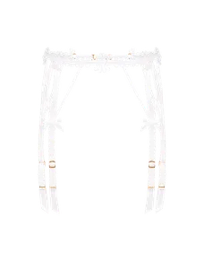 Coletta Suspender White/Sand | Agent Provocateur