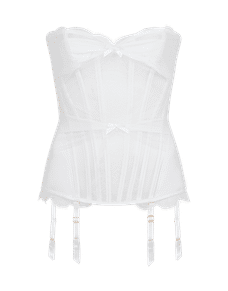 Halley Corset  White/White | Agent Provocateur