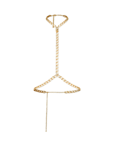 Meriem Body Chain Gold/Crystal | Agent Provocateur