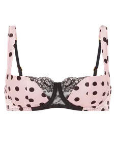 Rivere Balconette Underwired Bra  Pink/Black | Agent Provocateur