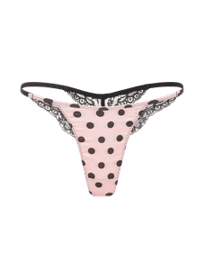 Rivere Thong Pink/Black | Agent Provocateur