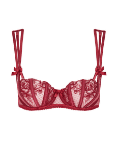 Rosia Balconette Underwired Bra Burgundy | Agent Provocateur