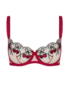 Avalee Plunge Underwired Bra Red | Agent Provocateur