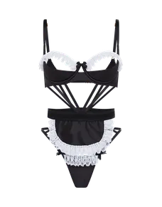 Bonnie Playsuit Black/White | Agent Provocateur