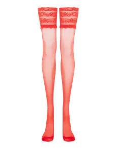 Neeve Hold Ups Red/Red | Agent Provocateur
