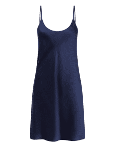 Cecily Short Slip Dress Navy/Navy | Agent Provocateur