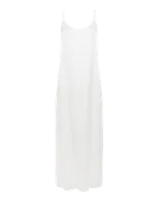 Cecily Long Slip Dress Ivory/Ivory | Agent Provocateur