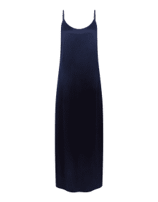 Cecily Long Slip Dress Navy/Navy | Agent Provocateur