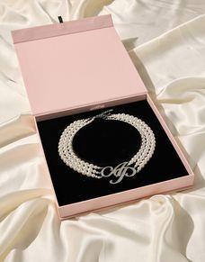 Britt Necklace Silver/Pearl | Agent Provocateur