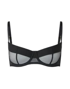 Caity Demi Cup Underwired Bra Black | Agent Provocateur