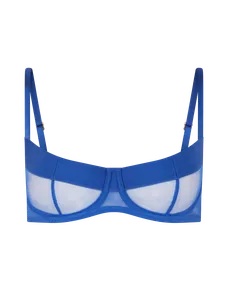 Caity Demi Cup Underwired Bra Cobalt/Cobalt | Agent Provocateur