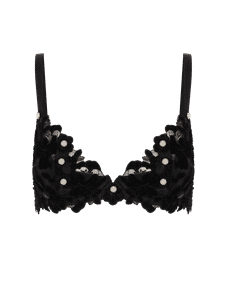 Arietta Plunge Underwired Bra Black | Agent Provocateur