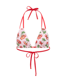 Calli Bikini Top Baby Pink / Red | Agent Provocateur