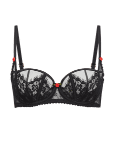 Clarissa Balconette Underwired Bra Black | Agent Provocateur