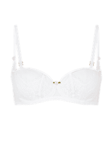 Clarissa Balconette Underwired Bra White | Agent Provocateur