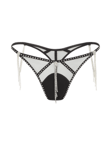 Crystalina Thong Black | Agent Provocateur