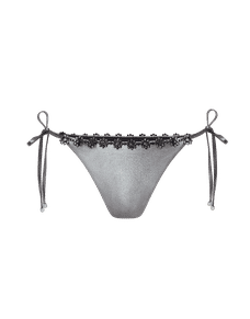 Maiya Bikini Thong Black/Silver | Agent Provocateur