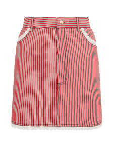 Milli Skirt & Scrunchie White/Red | Agent Provocateur