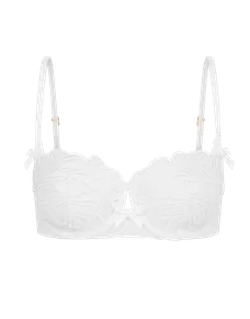 Nelle Balconette Underwired Bra White | Agent Provocateur