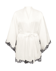 Nelle Kimono Ivory/Black | Agent Provocateur
