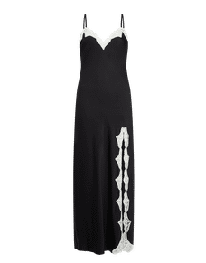 Nelle Long Slip Black/Ivory | Agent Provocateur