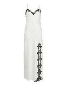Nelle Long Slip Ivory/Black | Agent Provocateur