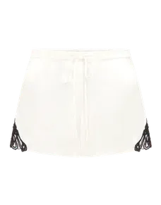 Nelle Shorts Ivory/Black | Agent Provocateur