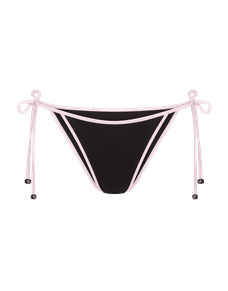 Ottie Bikini Bottom Black/Baby Pink | Agent Provocateur