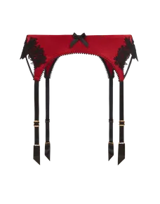Penelopi Suspender Red/Black | Agent Provocateur