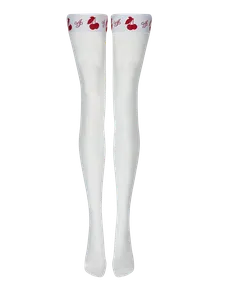 Perri Hold Ups White/Red | Agent Provocateur