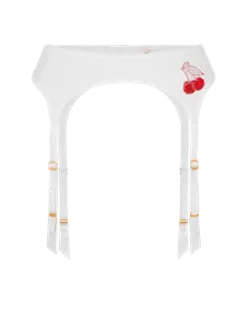 Perri Suspender White/Red | Agent Provocateur